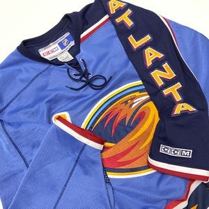 CCM Atlanta Thrasers Adult Large NHL Hockey Jersey Blank Rare Stitched